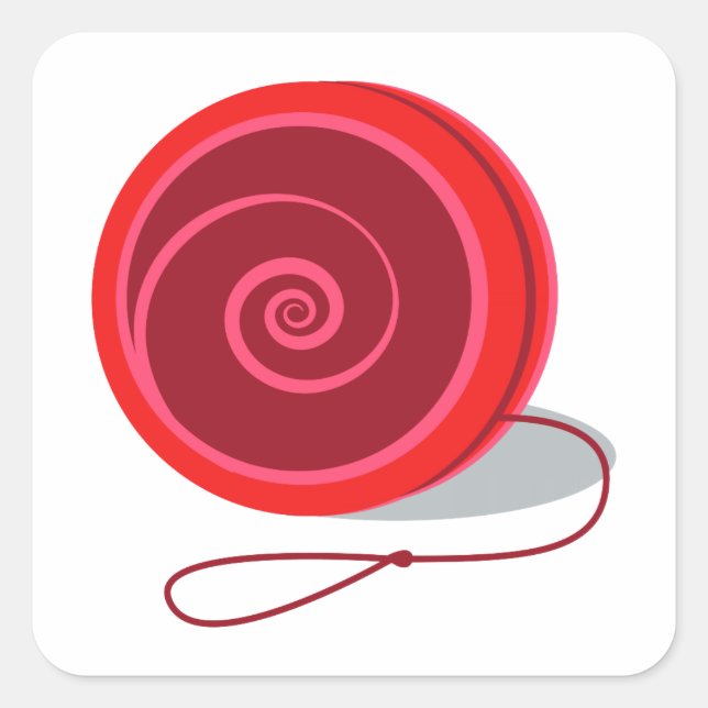Pegatina Cuadrada Yo-Yo (Anverso)