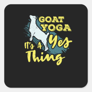 Pegatina Cuadrada Yoga Goat Goatyoga