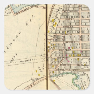 Pegatina Cuadrada Yonkers, Nueva York 13