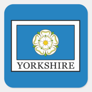 Pegatina Cuadrada Yorkshire County England