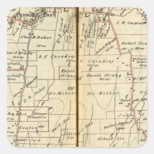 Pegatina Cuadrada Yorktown, Nueva York 4