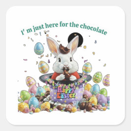 Pegatina Cuadrada Your Easter Basket need this 