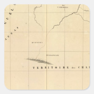 Pegatina Cuadrada Zambia, África 45