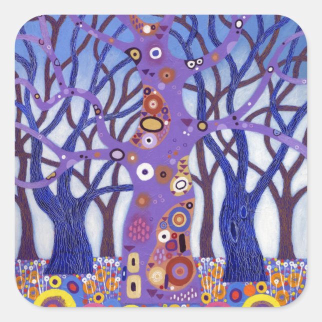 Pegatina Cuadrada Zebedee Too 2012 (Anverso)