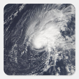 Pegatina Cuadrada Zeta tropical de la tormenta