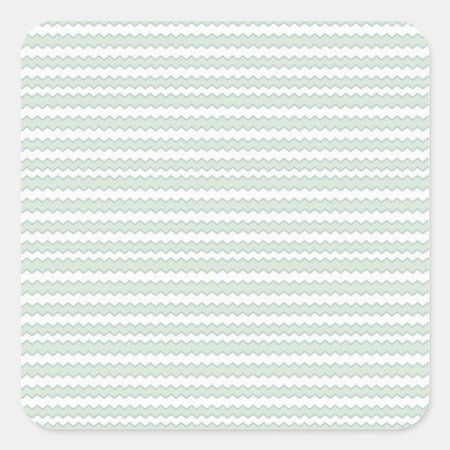 Pegatina Cuadrada Zigzag Sea Anemone (Anverso)