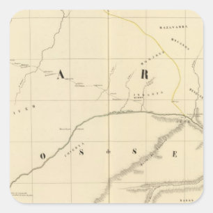 Pegatina Cuadrada Zimbabwe, África 46