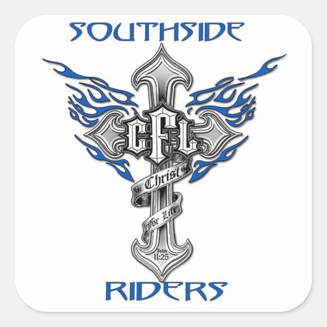 Pegatina cuadrado blanco 3x3 (Anverso)