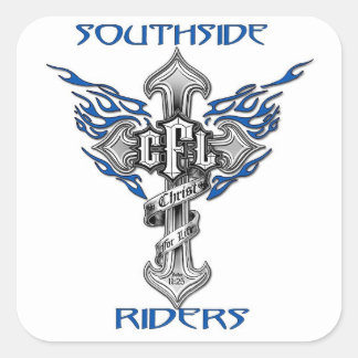 Pegatina cuadrado blanco 3x3