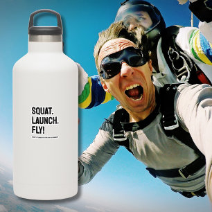 Pegatina CUADRADO. COMIENZO. ¡VOLAR! Negrita Motivación Min