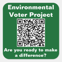 Pegatina cuadrado de 3 pulgadas; seis en una hoja