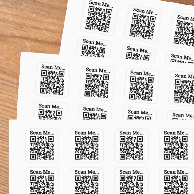 Pegatina cuadrado de diseño de código QR (Subido por el creador)