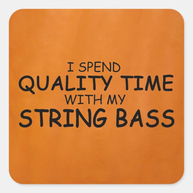 Pegatina cuadrado de la cadena de tiempo de calida (Anverso)