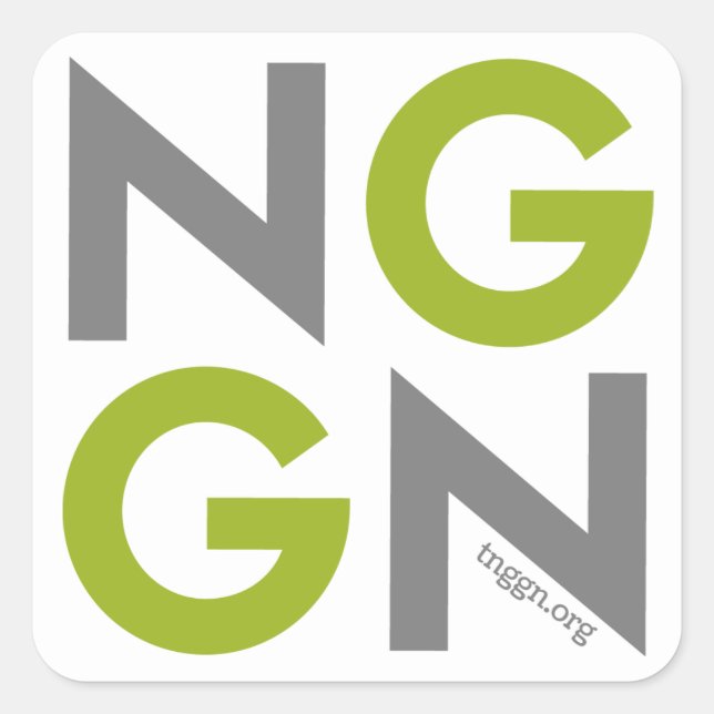 Pegatina cuadrado de NextGen Genealogy Network 3"x (Anverso)
