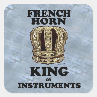 Pegatina cuadrado del Cuerno de Francia de Instrum