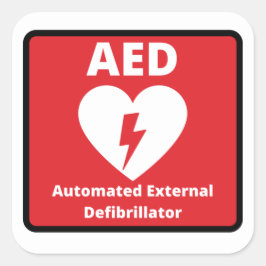 Pegatina cuadrado del kit de emergencia