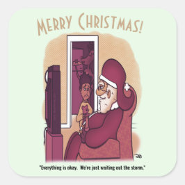 Pegatina cuadrado grande de tormenta