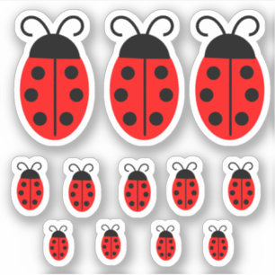 Pegatina Cuadybug rojo