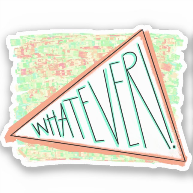 Pegatina cualquier diseño milenario de los años 1990 dicien (Anverso)