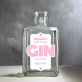 Pegatina Cualquier Gin de color personalizado