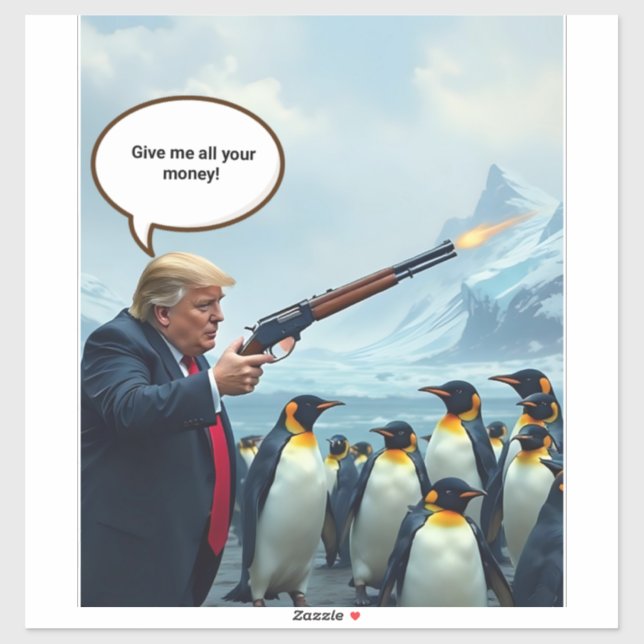 Pegatina Cuando el presidente es estúpido (Hoja)