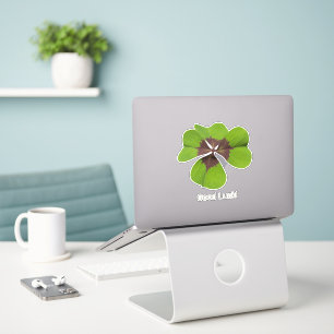 Pegatina Cuatro hojas Lucky Clover St Patricks Day Buena Su