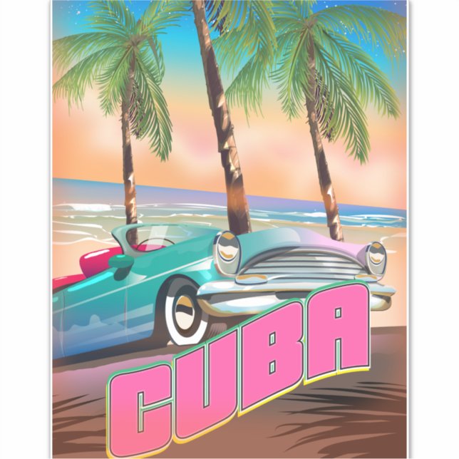 Pegatina Cuba (Anverso)