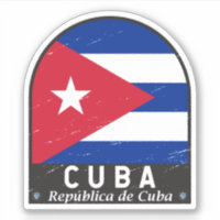 Cuba Bandera Emblema de mal gusto cosecha