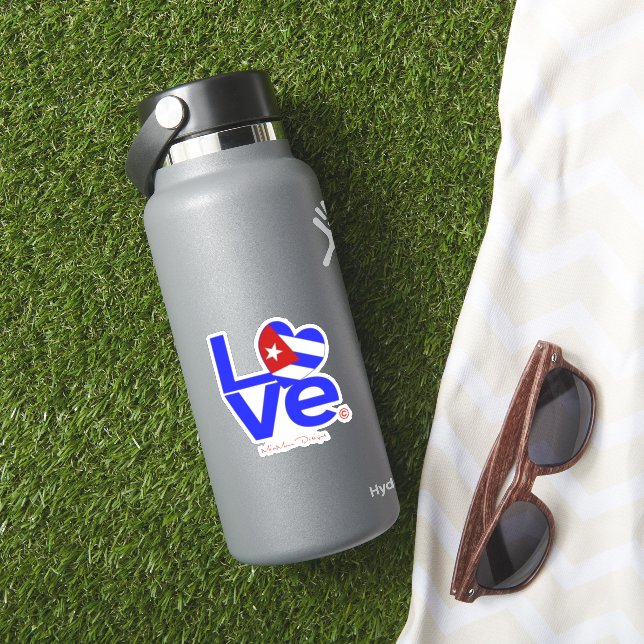 PEGATINA CUBA LOVE (HydroFlask Insitu)