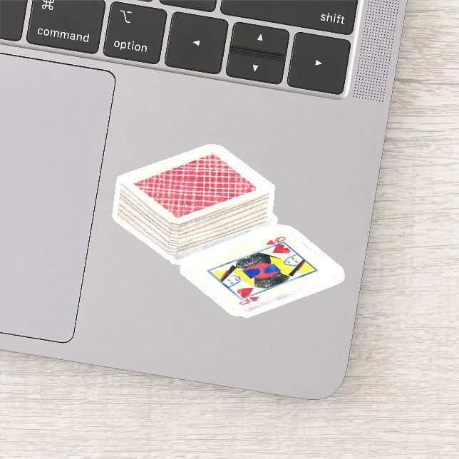 Pegatina Cubierta de cartas de juego (Detalle)