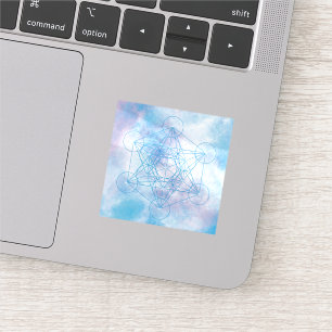 Pegatina Cubo de Metatrón Geometría Sagrada