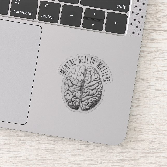 Pegatina Cuestiones de salud mental (Detalle)