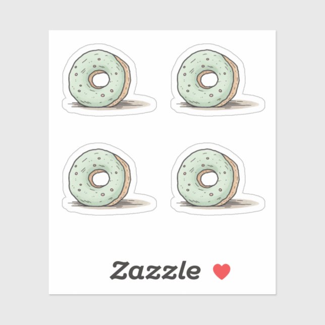 Pegatina Cuidada acuarela (Hoja)