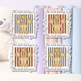 Pegatina Cuidada Cookie Gingerbread Man Bookplate
