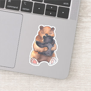 Pegatina Cuidada Woodland Mama Abraza Bear