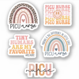 Pegatina Cuidado intensivo pediátrico, paquete de enfermera