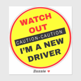 Pegatina Cuidado, soy un nuevo conductor - Cuidado