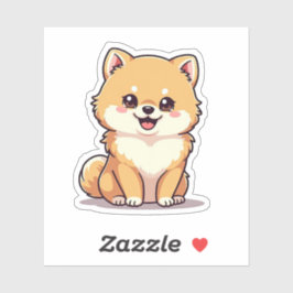 Pegatina Cuidados Adorables, Pomerania Jugadora, Pequeña