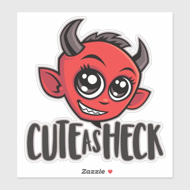 Pegatina Cuidar como el diablo (Hoja)