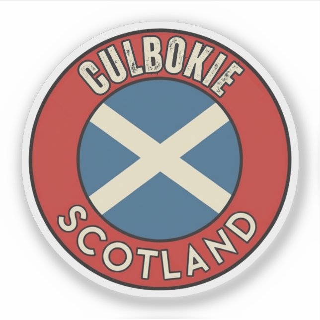 Pegatina Culbokie, Escocia (Anverso)