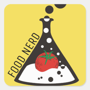 pegatina culinario de cocinero experto en ciencia 