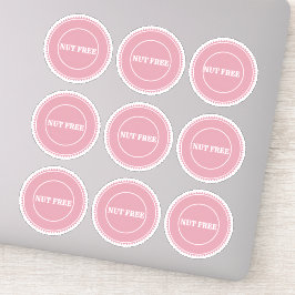 Pegatina Culinario seguro para alergia libre de nueces