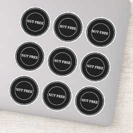 Pegatina Culinario seguro para alergia libre de nueces
