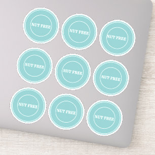 Pegatina Culinario seguro para alergia libre de nueces