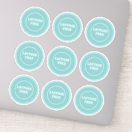 Pegatina Culinario seguro para alérgicos sin lactosa
