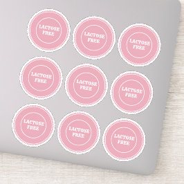 Pegatina Culinario seguro para alérgicos sin lactosa