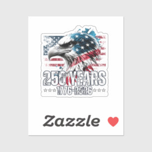 Pegatina Cumpleaños de Estados Unidos 250 Aniversario Manga