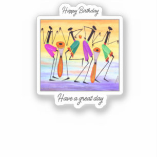 Pegatina Cumpleaños Felicidad Personalizado-Pegatina de Vin