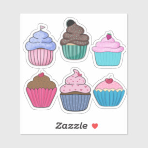 Pegatina Cupcakes de bonito