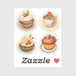 Pegatina Cupcakes y tazas 13